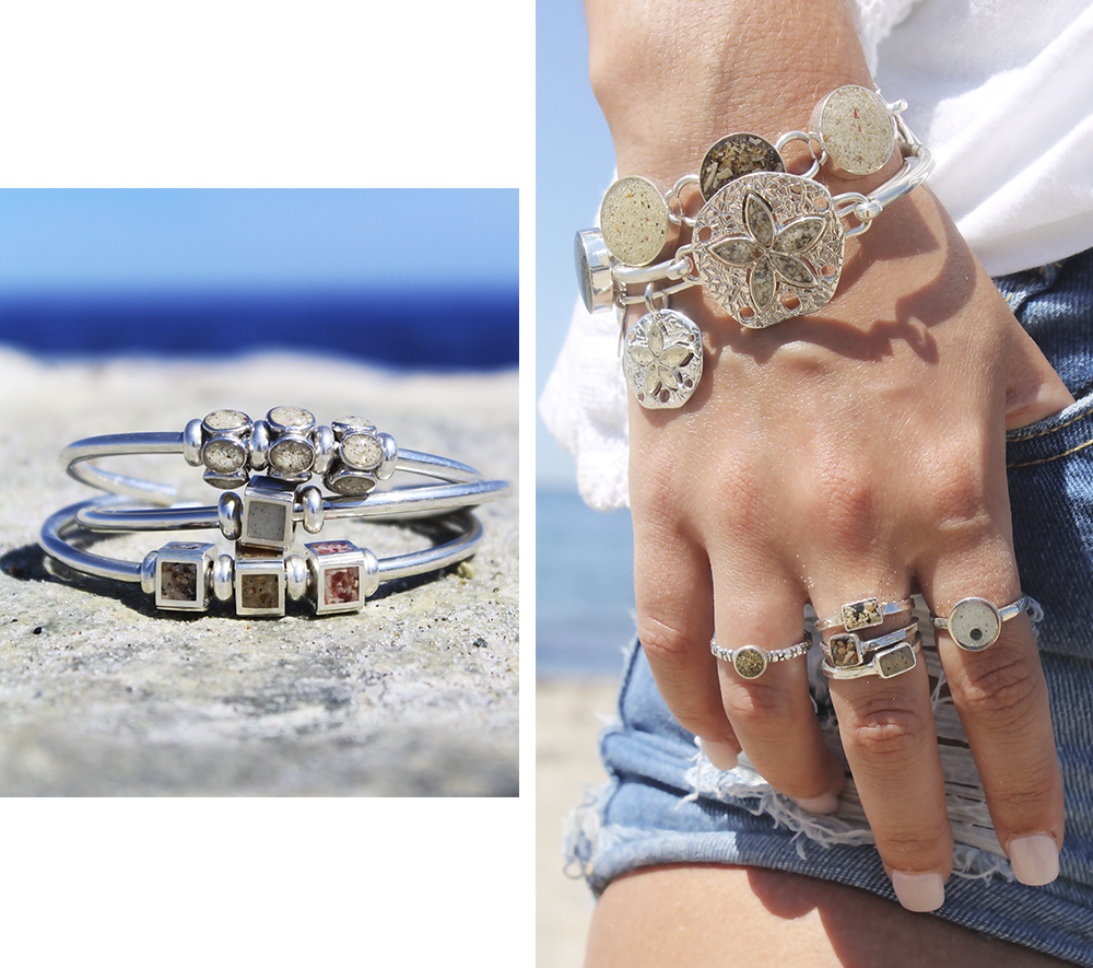 Sand filled Bracelets Styling Charms on bracelets