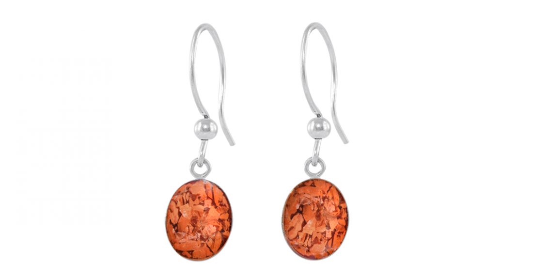 Red Opal Earrings