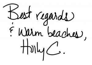 warm beaches Holly