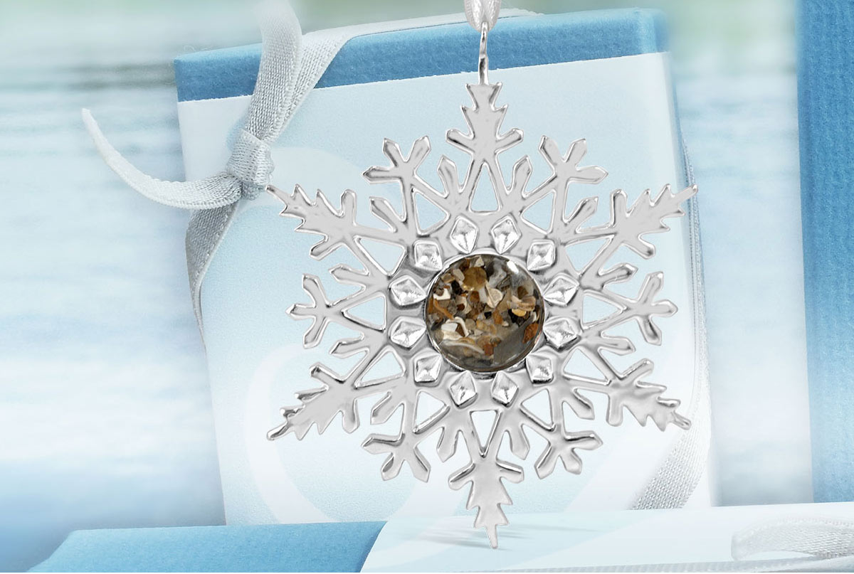 stocking stuffer ideas sand snowflake ornament