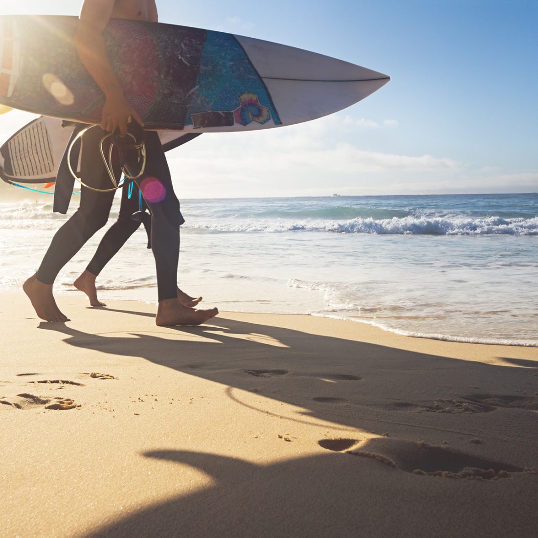 surfers on Australian Beaches
