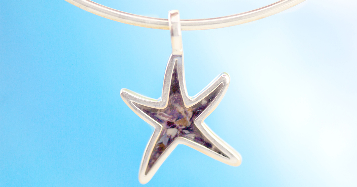 starfish charm bangle