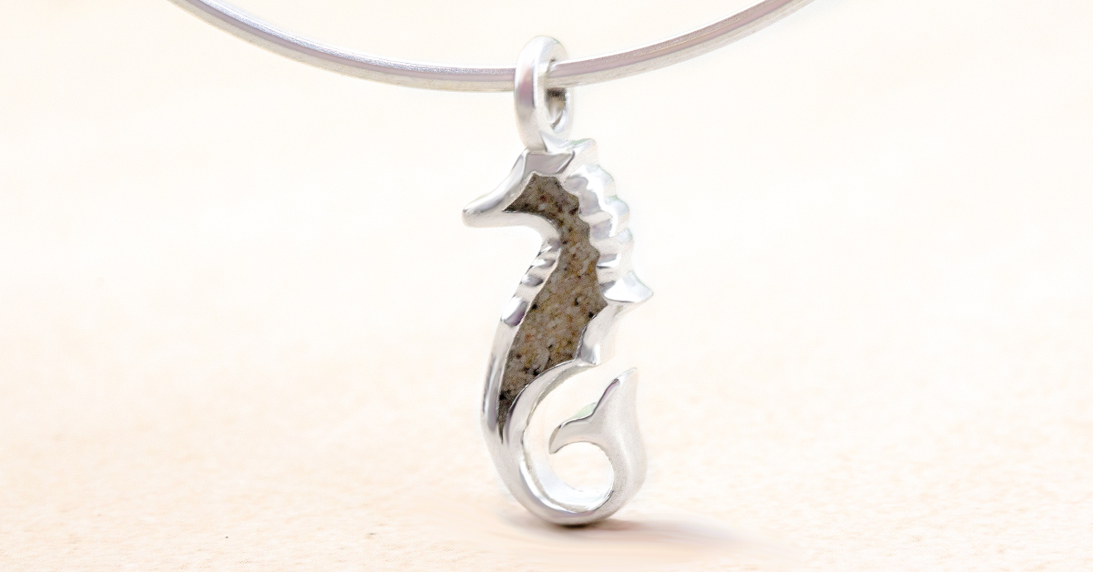 seahorse charm bangle