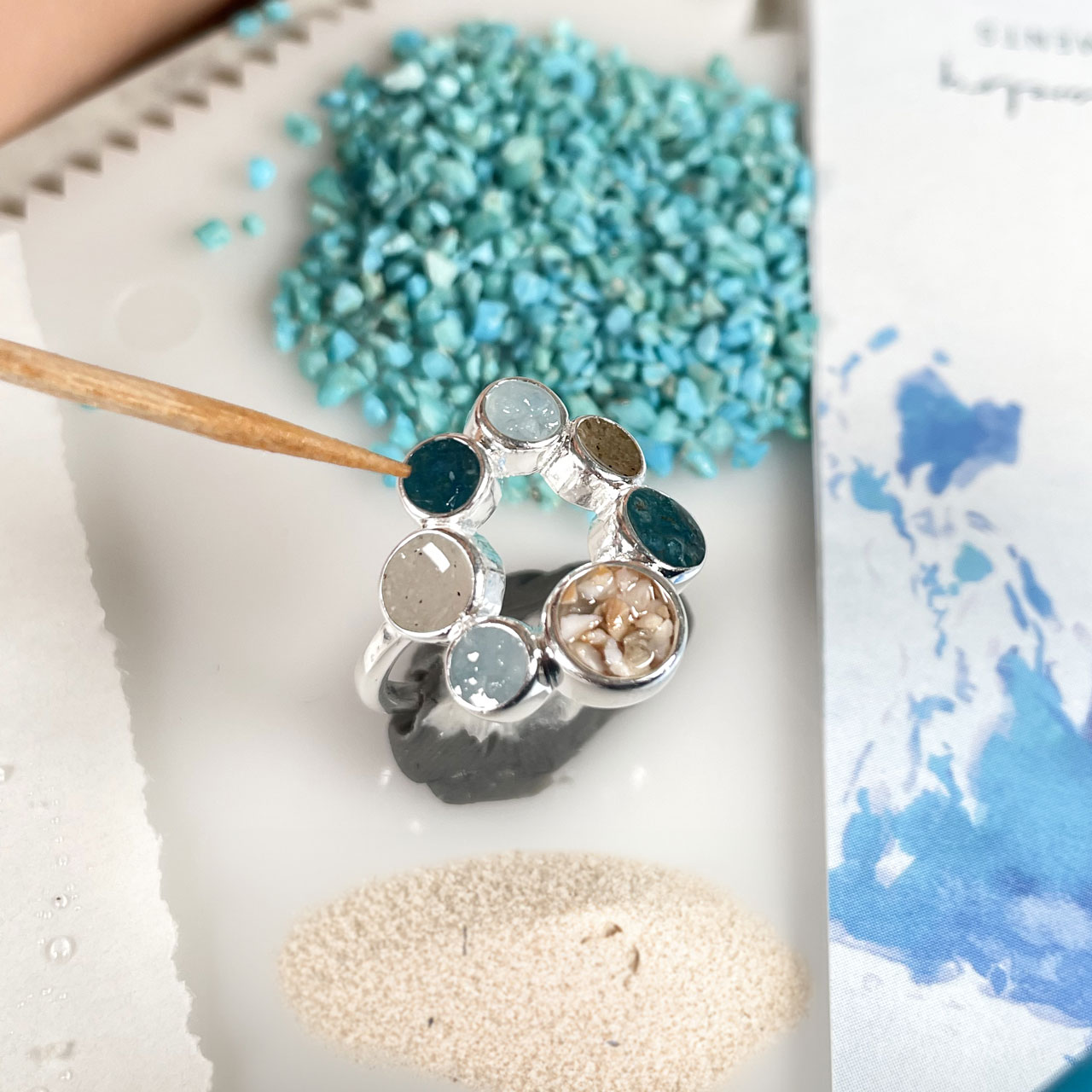 Handcrafting shot of the Traveler Ring by Christine Kesteloo