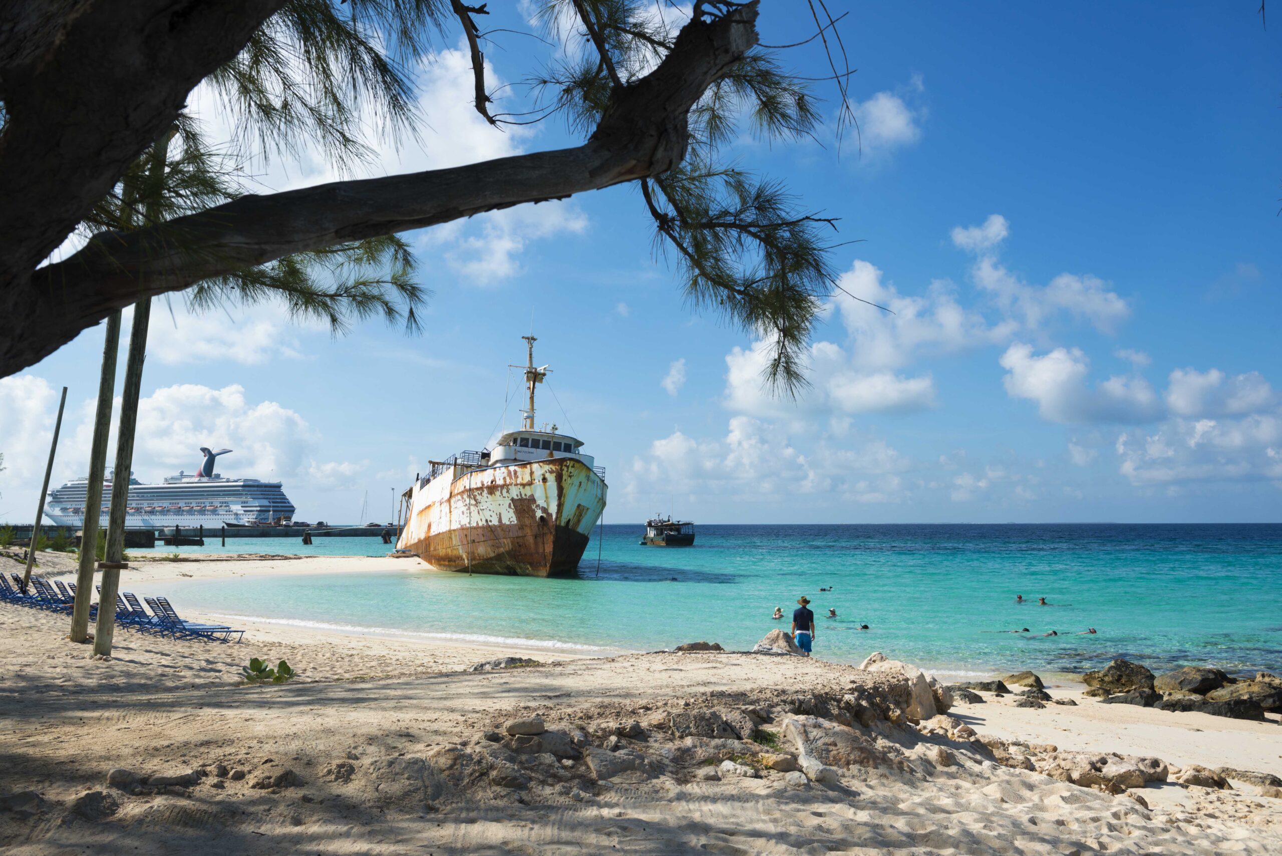 Cruise ship stop in Grand Turks and Caicos.