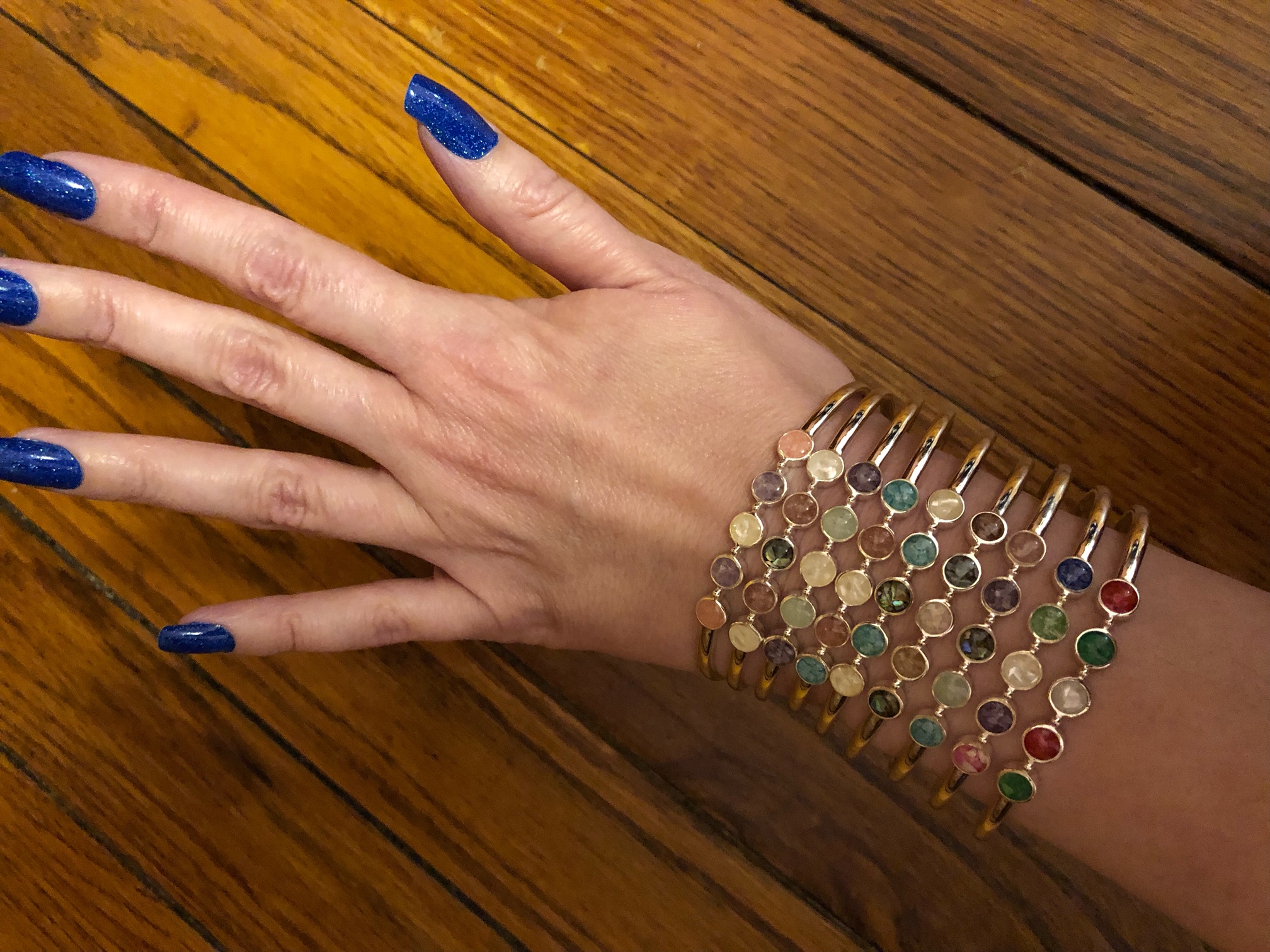 Endless Summer cuff bracelet stack collection by Dune Jewelry.