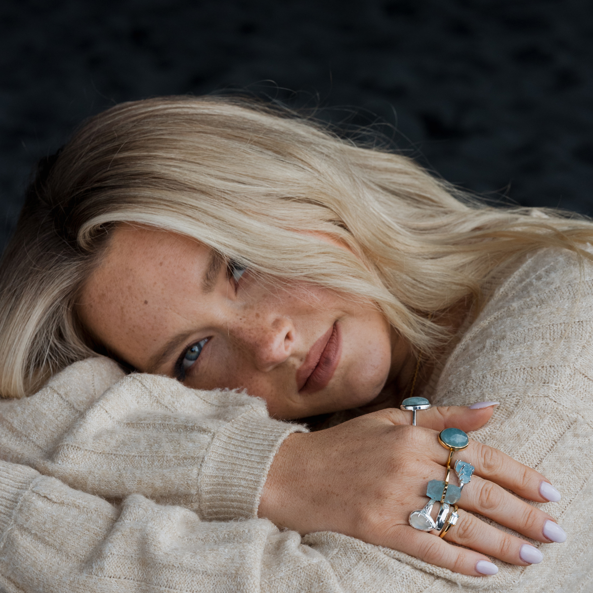 Camille Kostek's jewelry collection with Dune Jewelry.