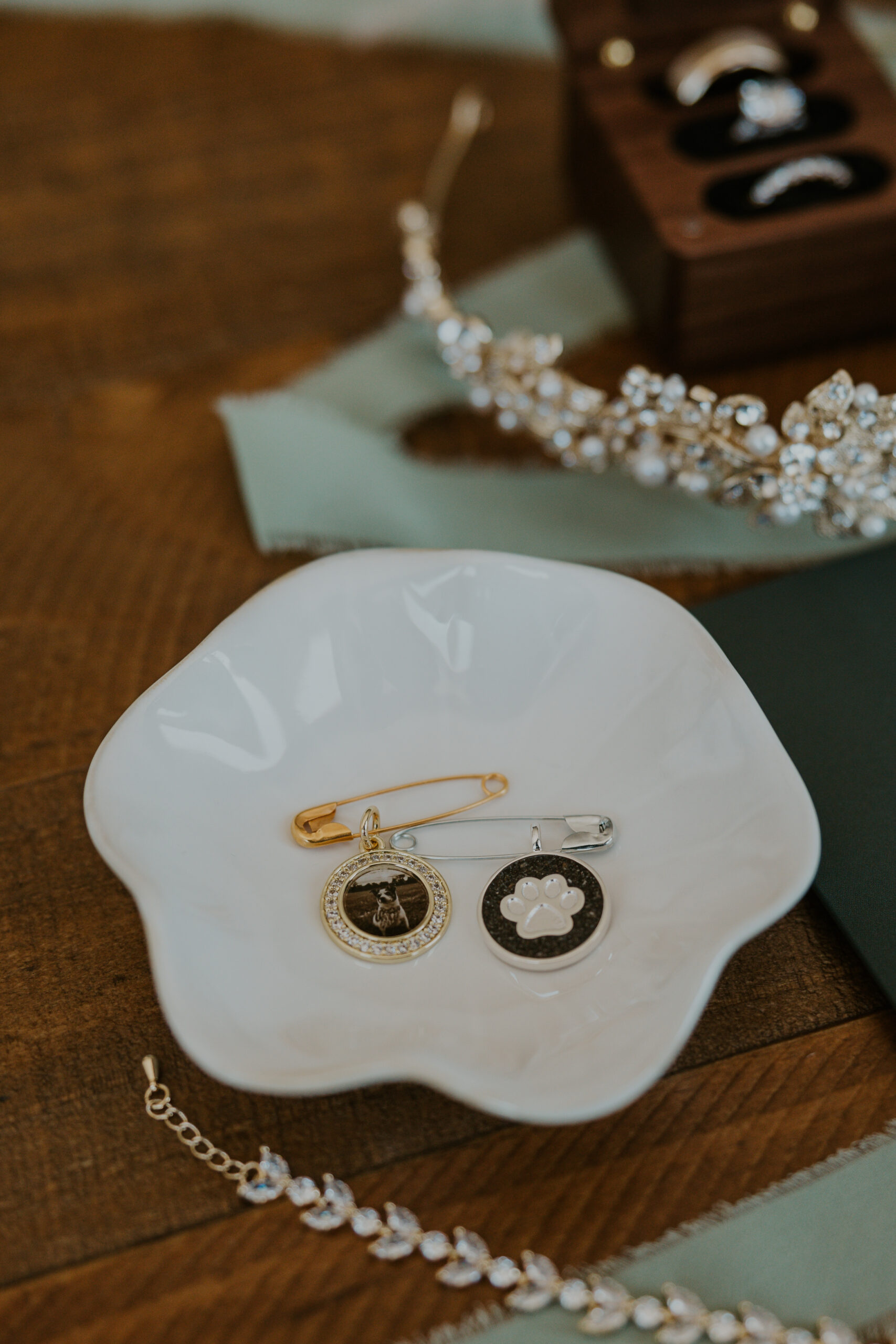 Wedding jewelry and cremation keepsakes for your wedding or elopement by Dune Jewelry.