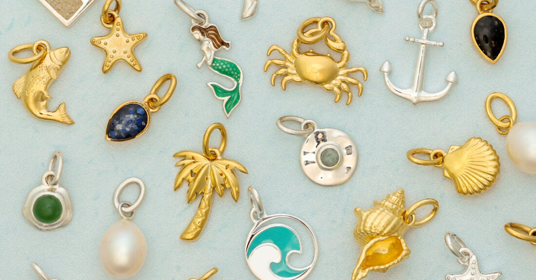 Travel Treasure charm collection, perfect for capturing travel memories into charm bracelets, charm necklaces, and charm earrings.