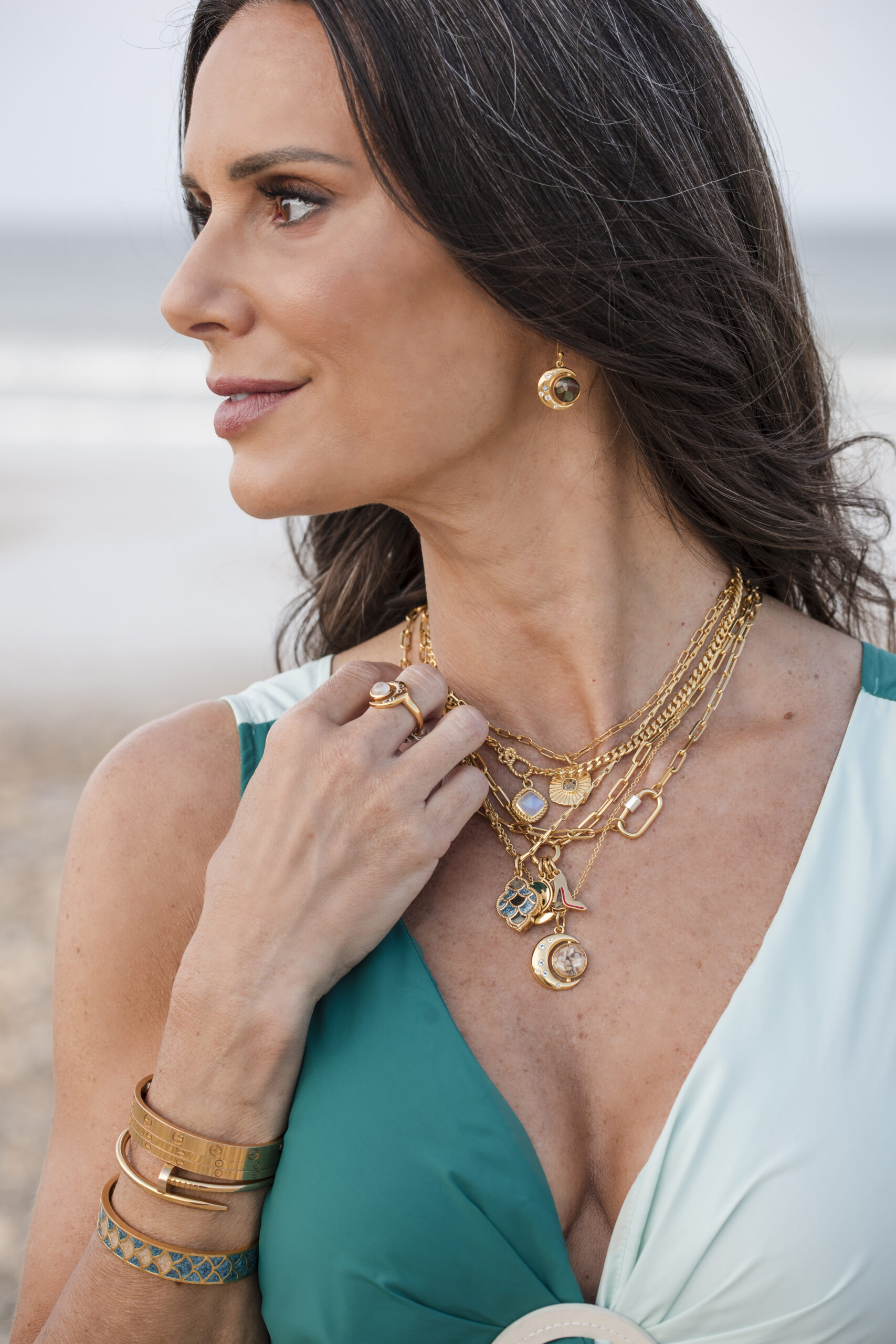 America's First Female Cruise Ship Captain, Captain Kate jewelry collection with Dune.