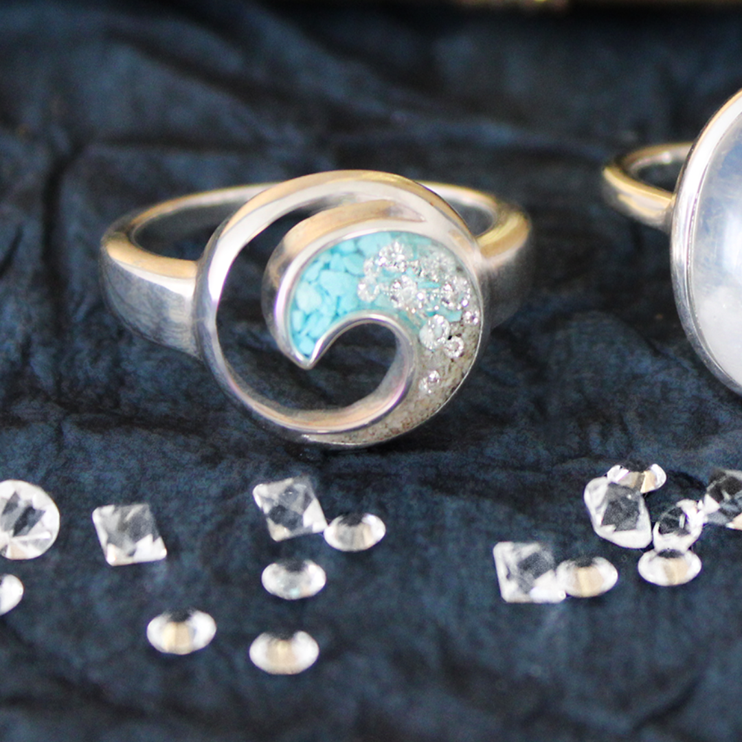 Valentine's Day jewelry and ocean-inspired diamond rings featured on this Valentine's Day Gift Guide.