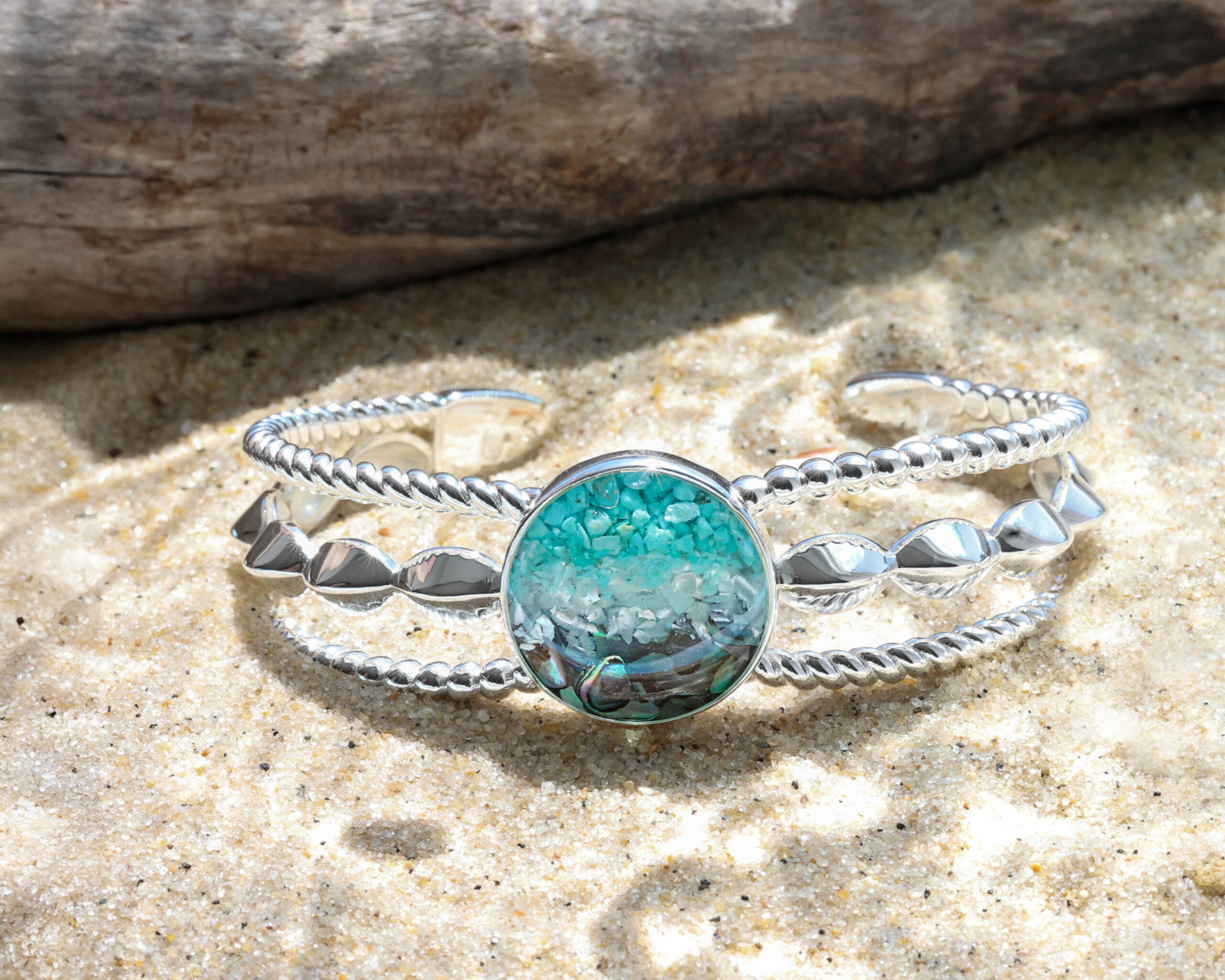 Valentine's Day jewelry and ocean-inspired boho-chic cuff bracelets featured on this Valentine's Day Gift Guide.