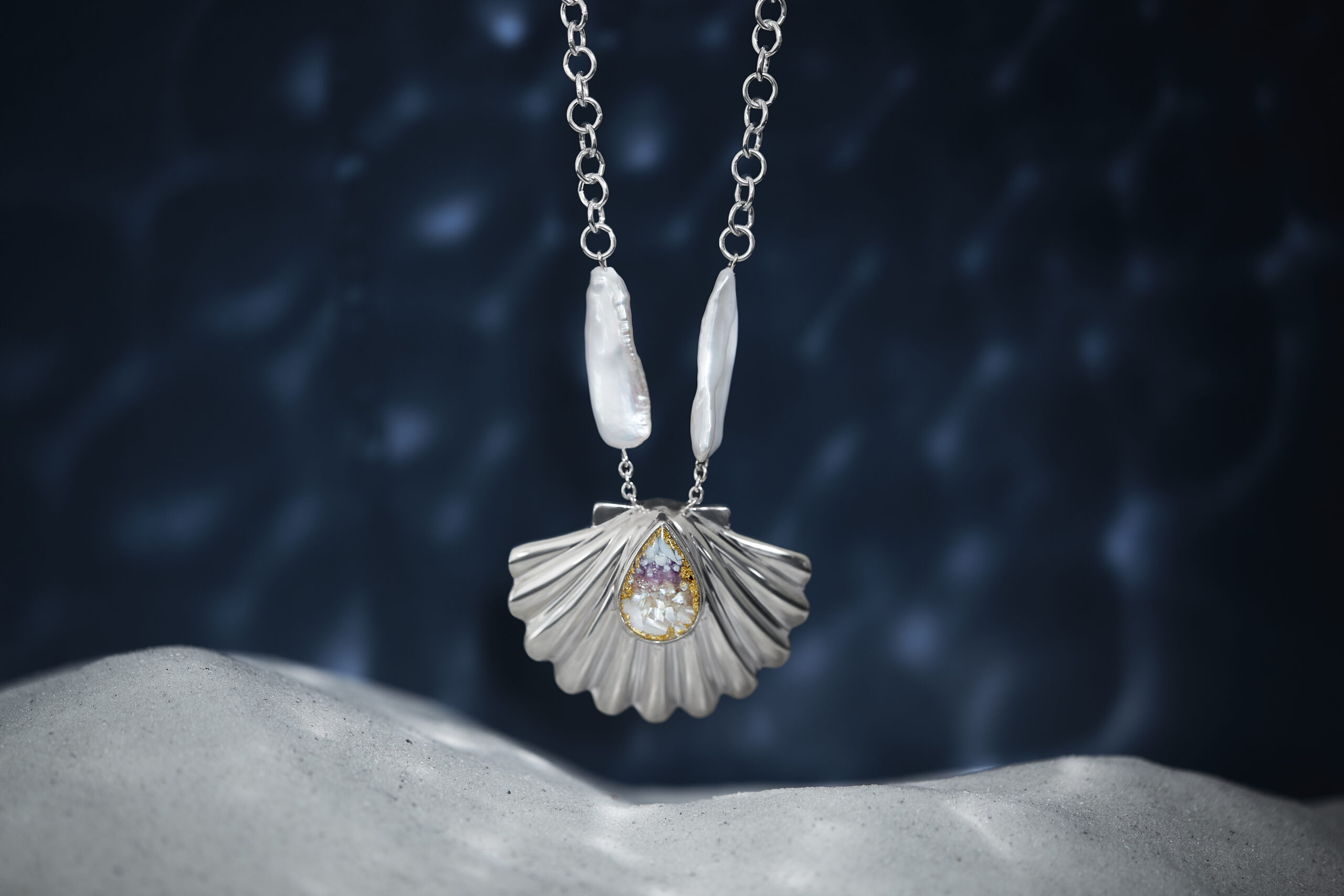 Aphrodite Scallop Shell Necklace