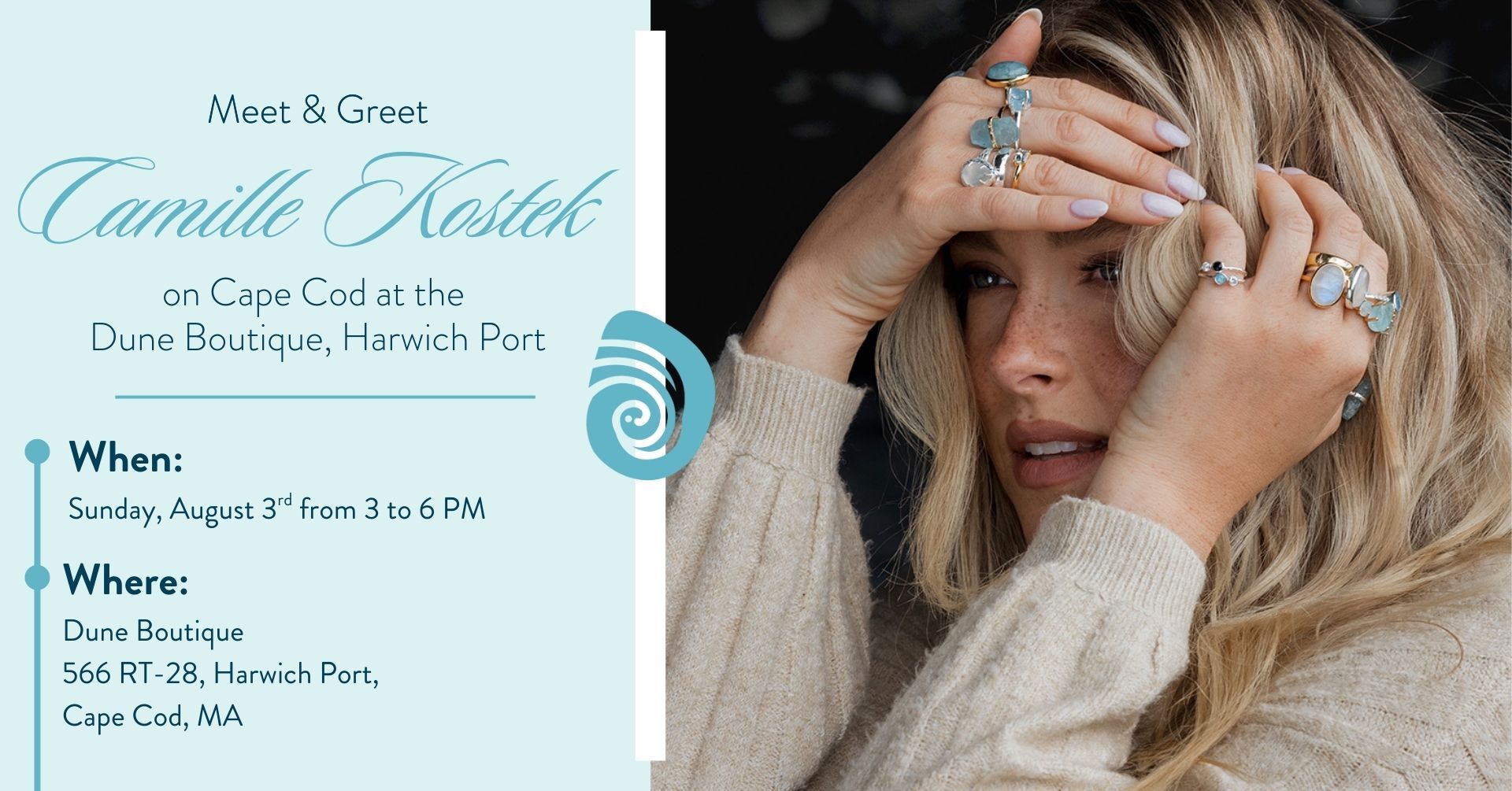 Meet & Greet event for SI Swim Camille Kostek, Sports Illustrated Model and former NFL Cheerleader.