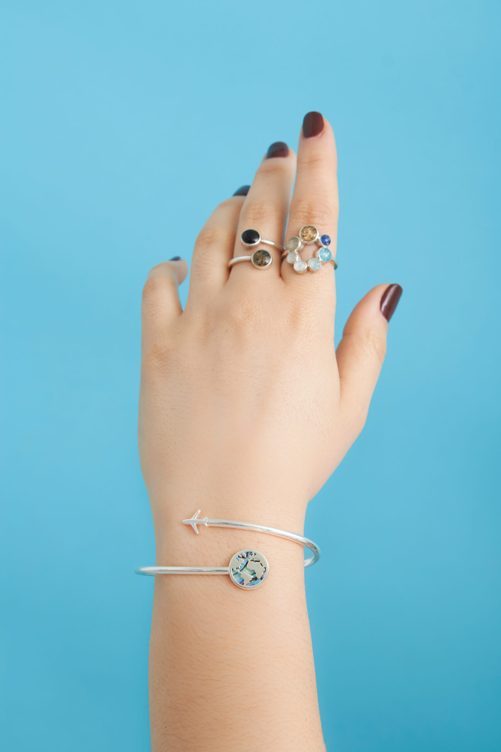 globe bracelet travel jewelry