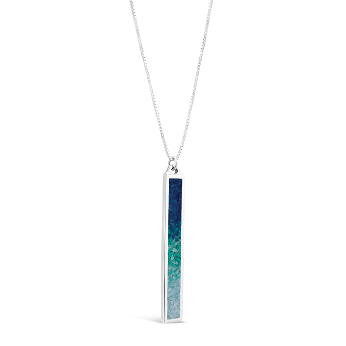 Sustainable ocean jewelry necklace.