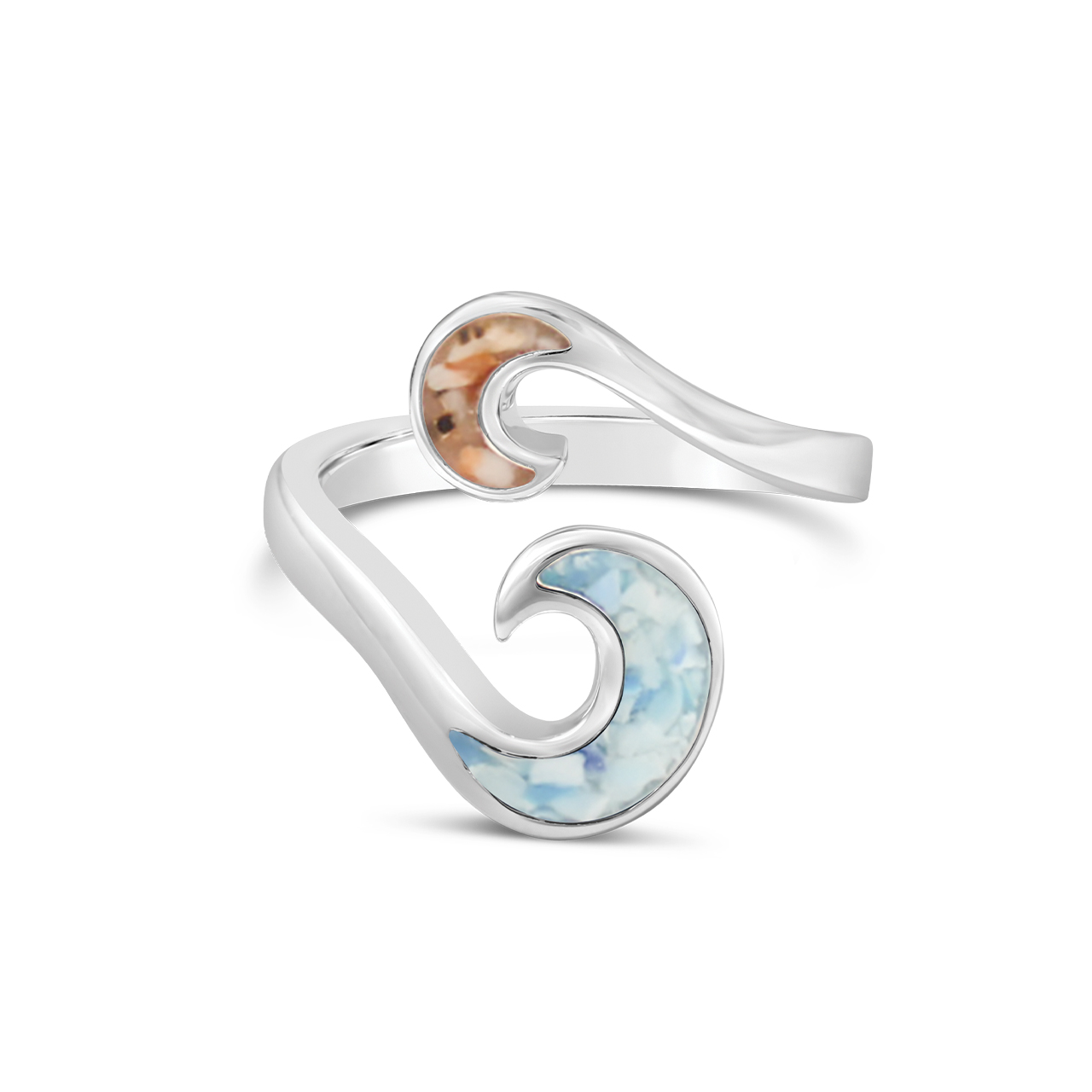 Sustainable ocean jewelry ring.