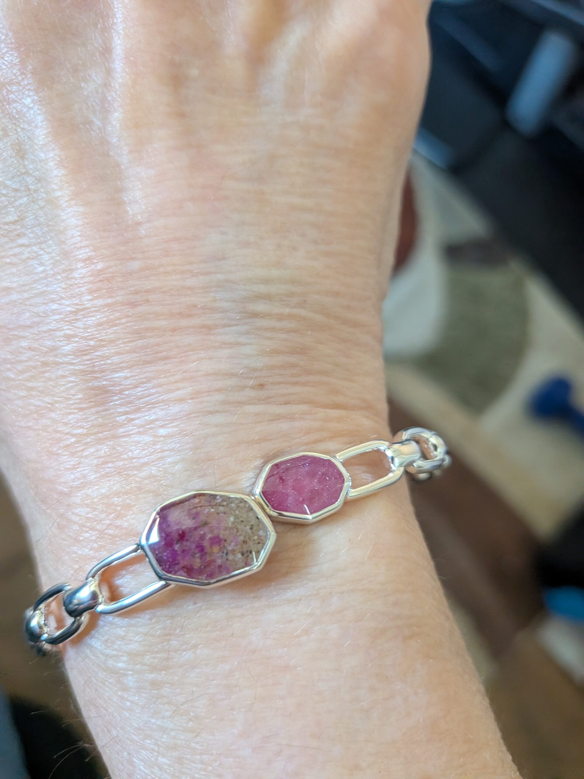 Custom meaningful jewelry gifts. Lake sand bracelet.