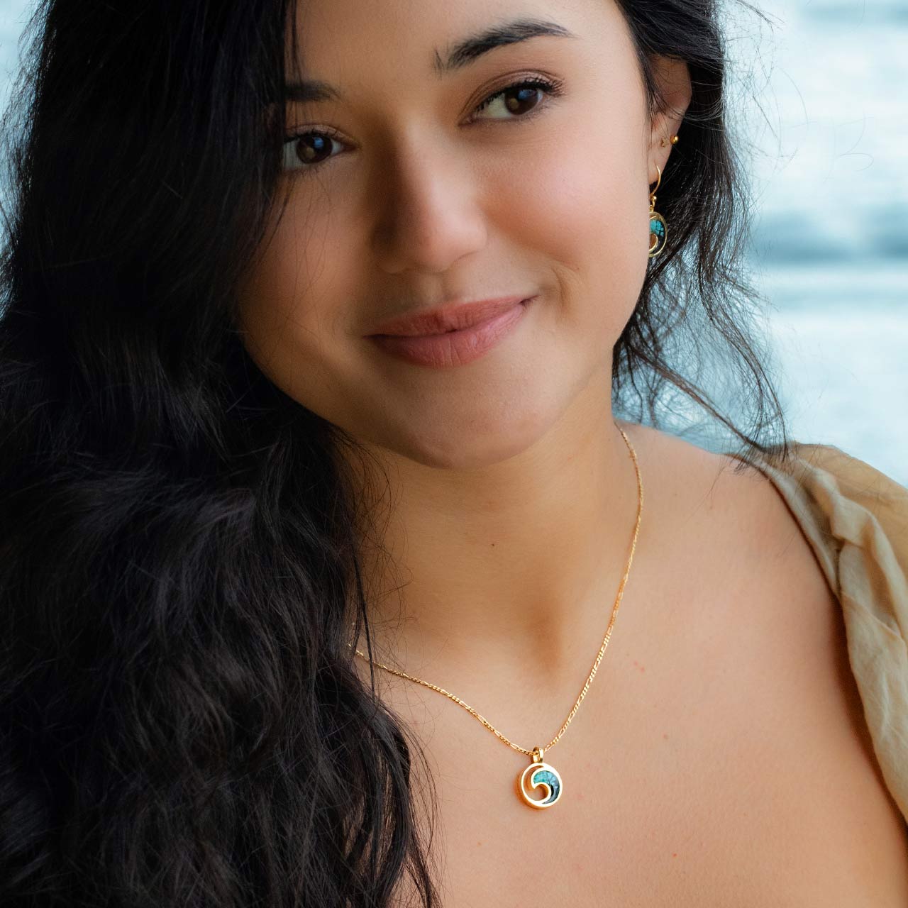 Wave Necklace - Dune Gold