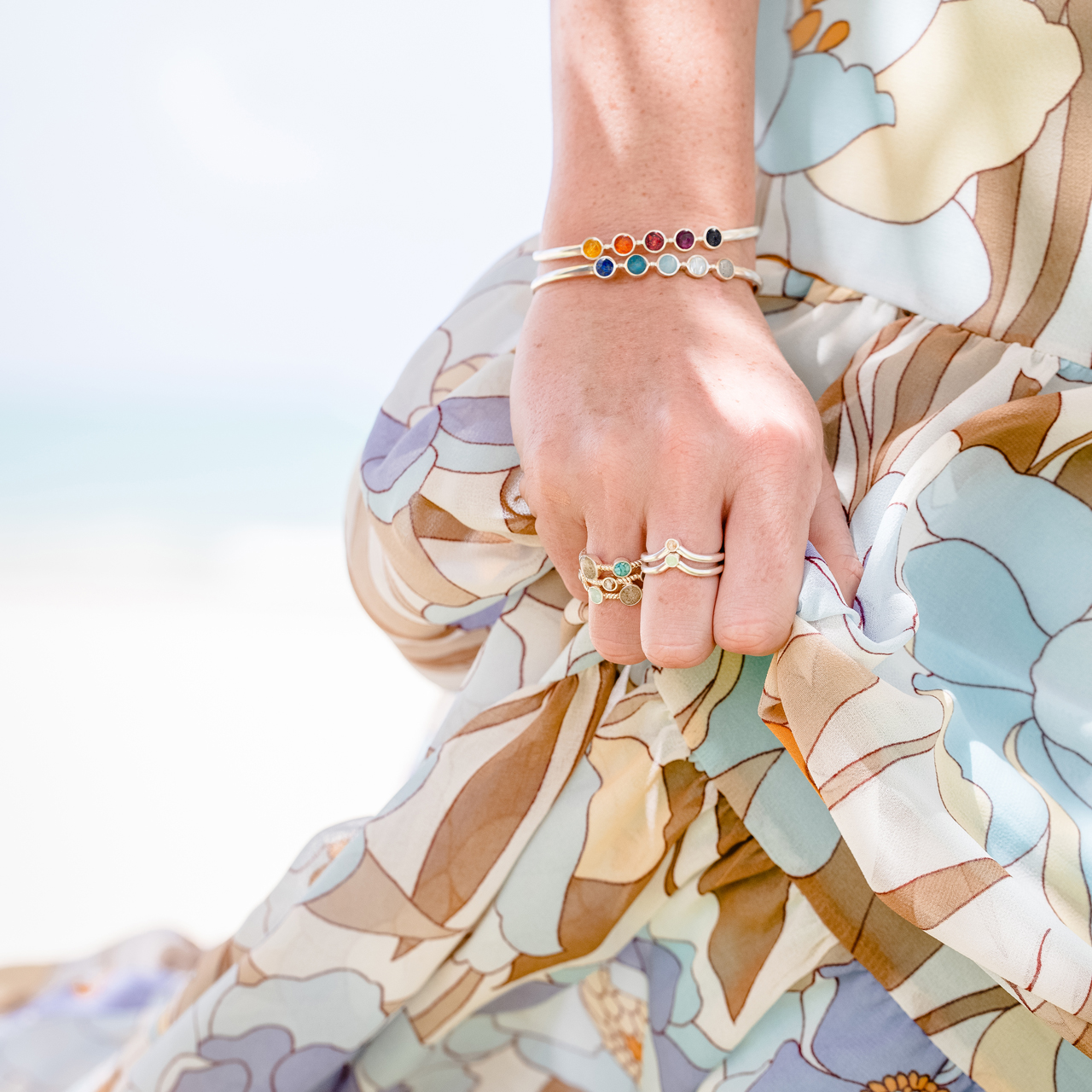 Endless Summer Sunsets Cuff Bracelet