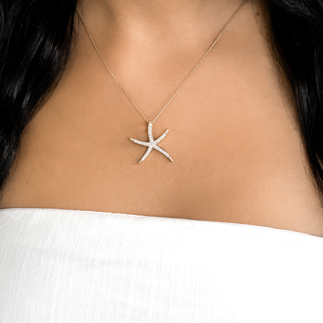 Starfish Necklace - Gold – Caasi Boutique