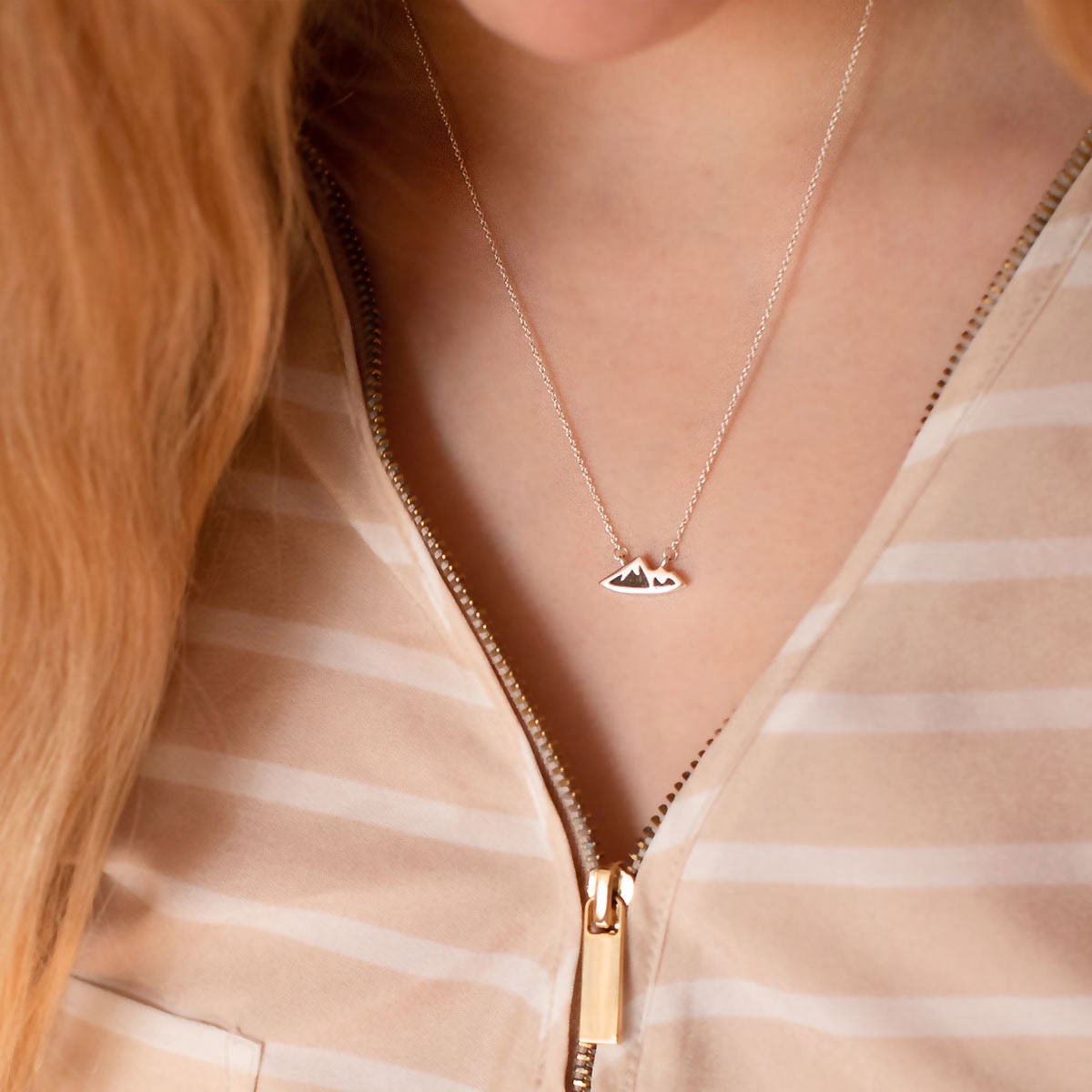Delicate Dune Mountain Necklace | Sterling Silver | Dune Jewelry