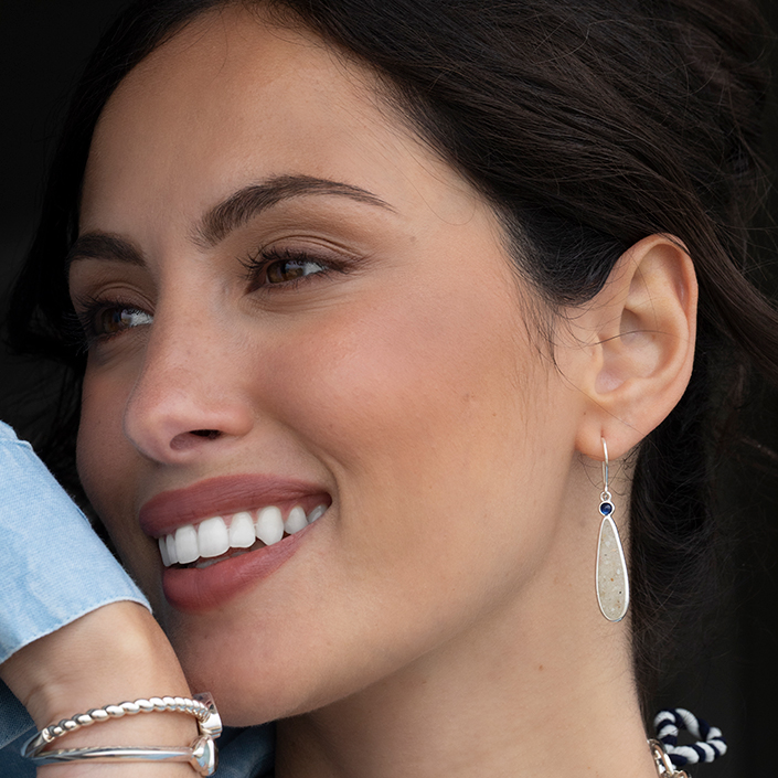 Experiential Birth Stone Earrings - Teardrop