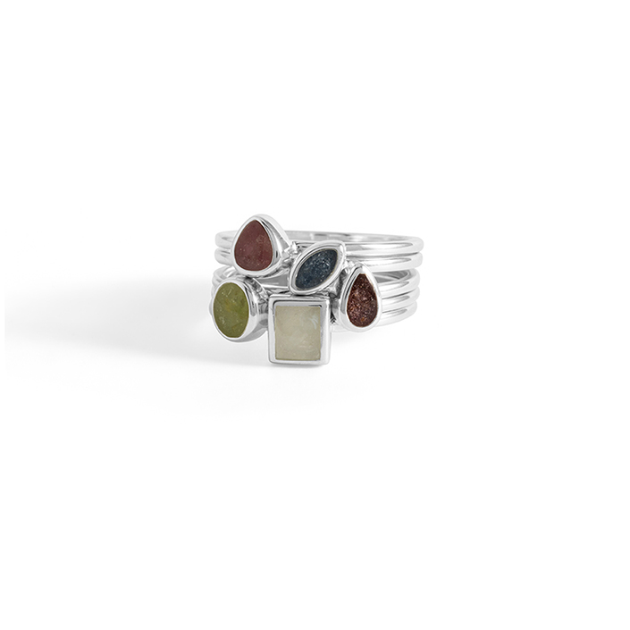 Geometric Stacker Ring - Square