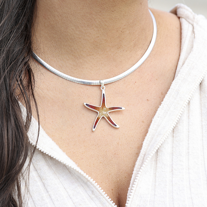 Masterpiece - Starfish Necklace - 14k Gold Vermeil