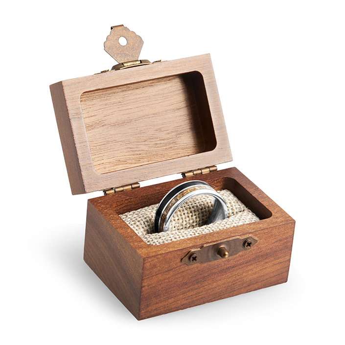 Drifting Dune Double Channel Ring - Custom Element & Wood