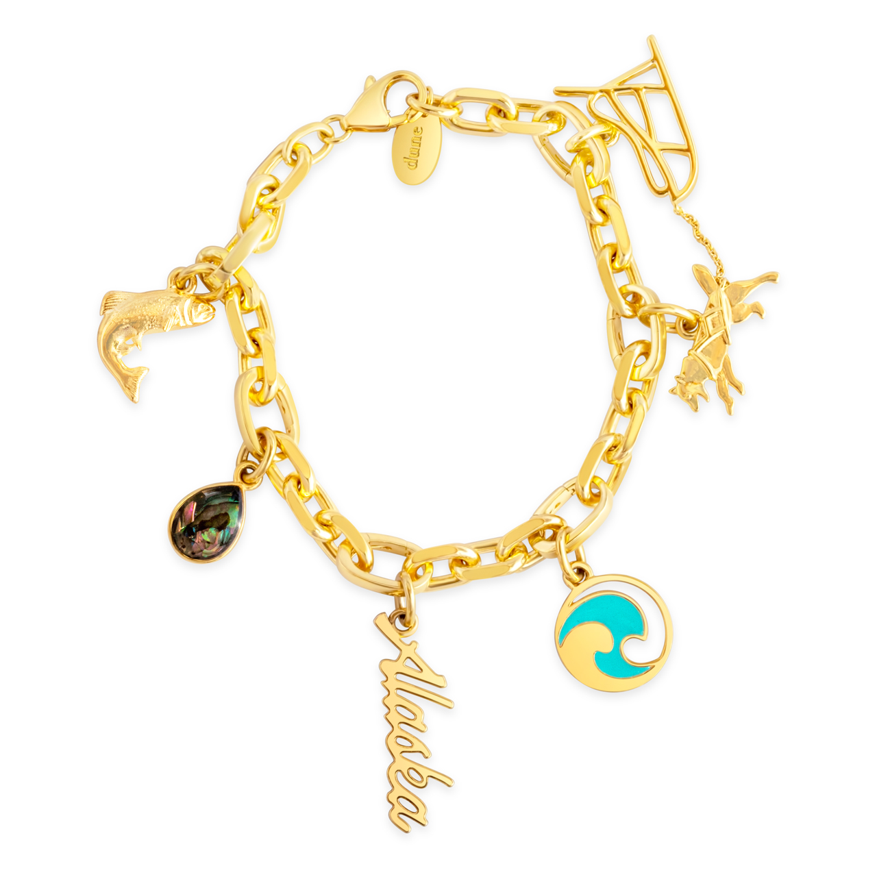 Collectible Travel Treasures™ Charm Bracelet - 14k Gold Vermeil