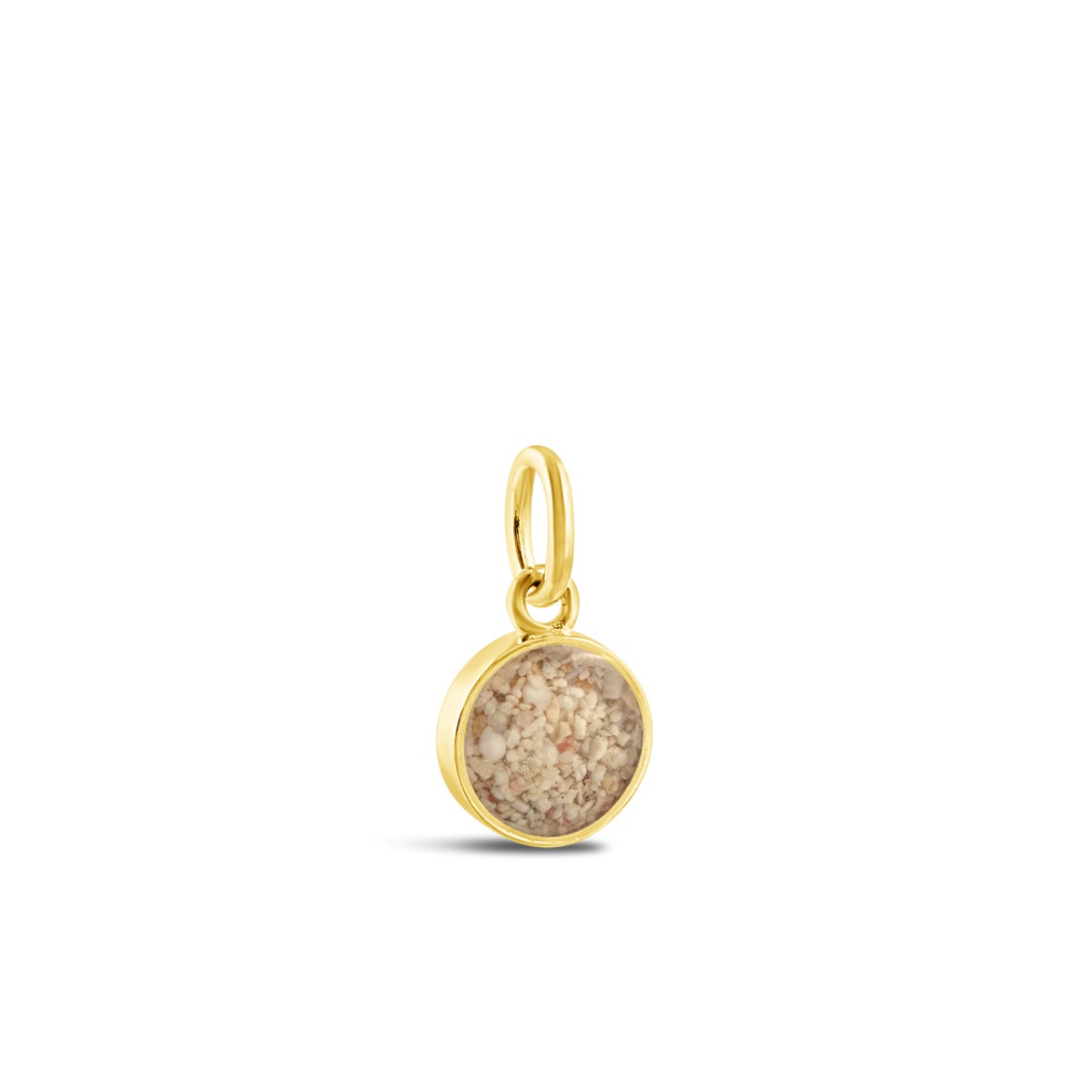 Collectible Travel Treasures™ Customizable Round Charm - 14k Gold Vermeil