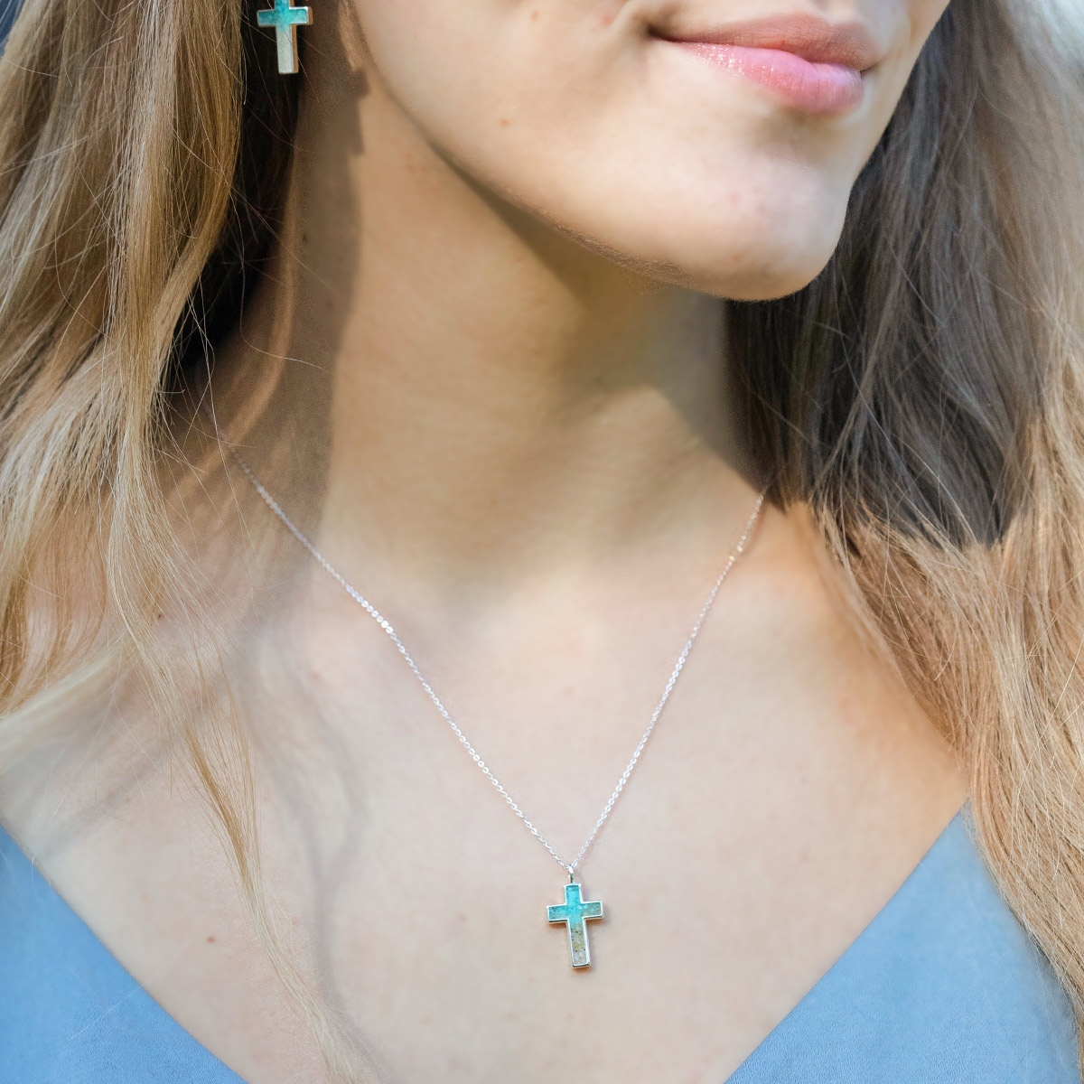 Cross Necklace - Custom Gradient