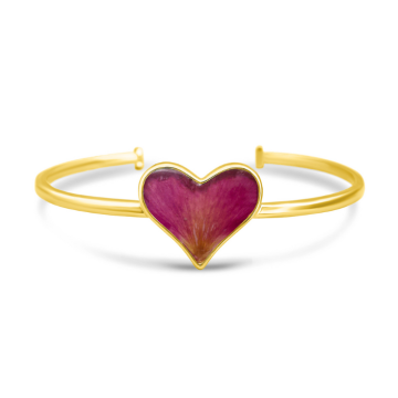 Explorer Heart Cuff Bracelet - Gold