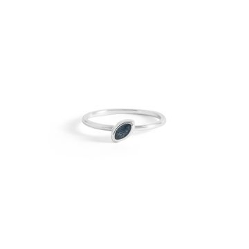 Geometric Stacker Ring - Marquise
