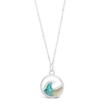 BC - Cresting Wave Necklace - Turquoise Gradient