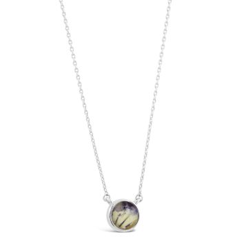 Birth Month Flower Necklace - February - Violet
