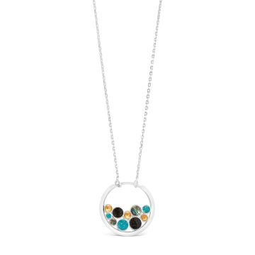 Bubbles Necklace - Dune Silver - Multi Element