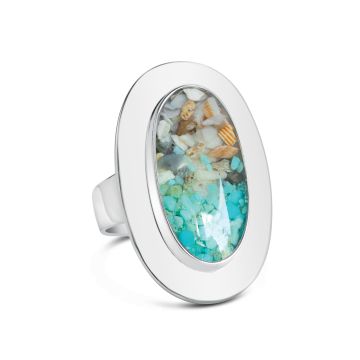 Cocktail Ring - Turquoise Gradient