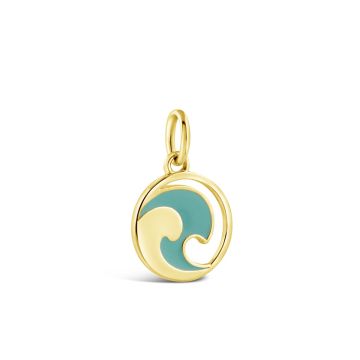 Collectible Travel Treasures Wave Charm - 14k Gold Vermeil