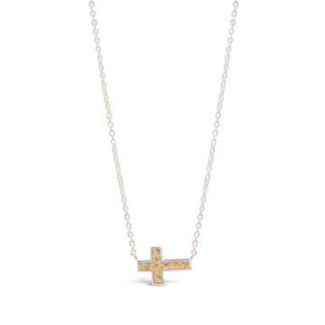 Cross Stationary Necklace