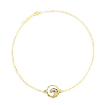 Delicate Dune Wave Anklet - 14k Gold Vermeil