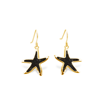 Explorer Delicate Starfish Drop Earrings - Gold