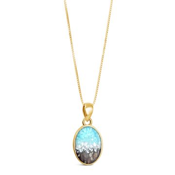 Sandrop Necklace - 14k Gold Vermeil - Ocean Gradient