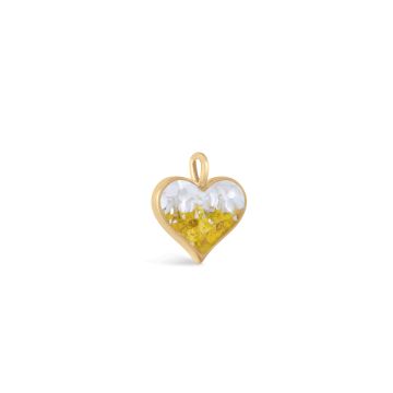 Heart of Sand Pendant - Dune Gold - Mother of Pearl Gradient