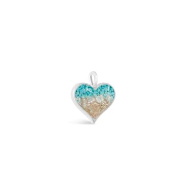 Heart of Sand Pendant - Ocean Gradient - Dune Silver
