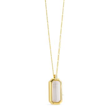 WanderLocket Locket - Emerald Cut - 14k Vermeil