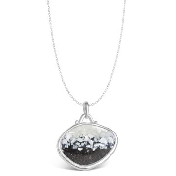Lagoon Necklace - Dune Silver - Custom Gradient - Adjustable Cable Chain