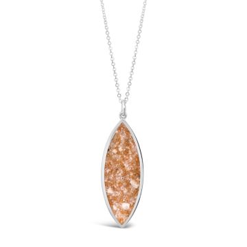 Luxe Marquise Necklace | Sterling Silver | Personalized | Experiencial Dune Jewelry