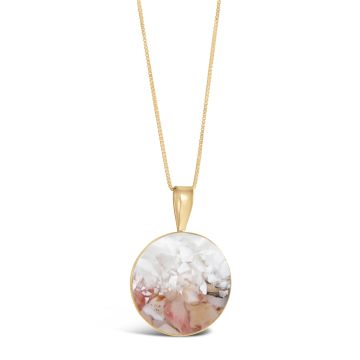 Marina Necklace - Dune Gold - Mother of Pearl Gradient